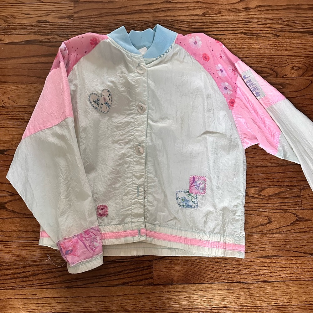 Loveshackfancy x OP collab spring windbreaker